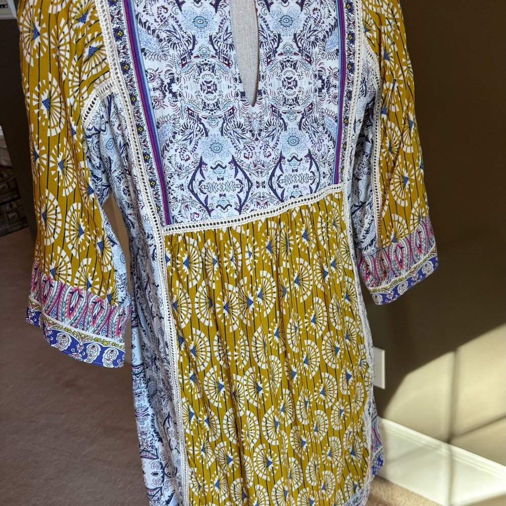 Sundance Terraza Dress in Blue Citron Petite Small - Picture 4 of 12